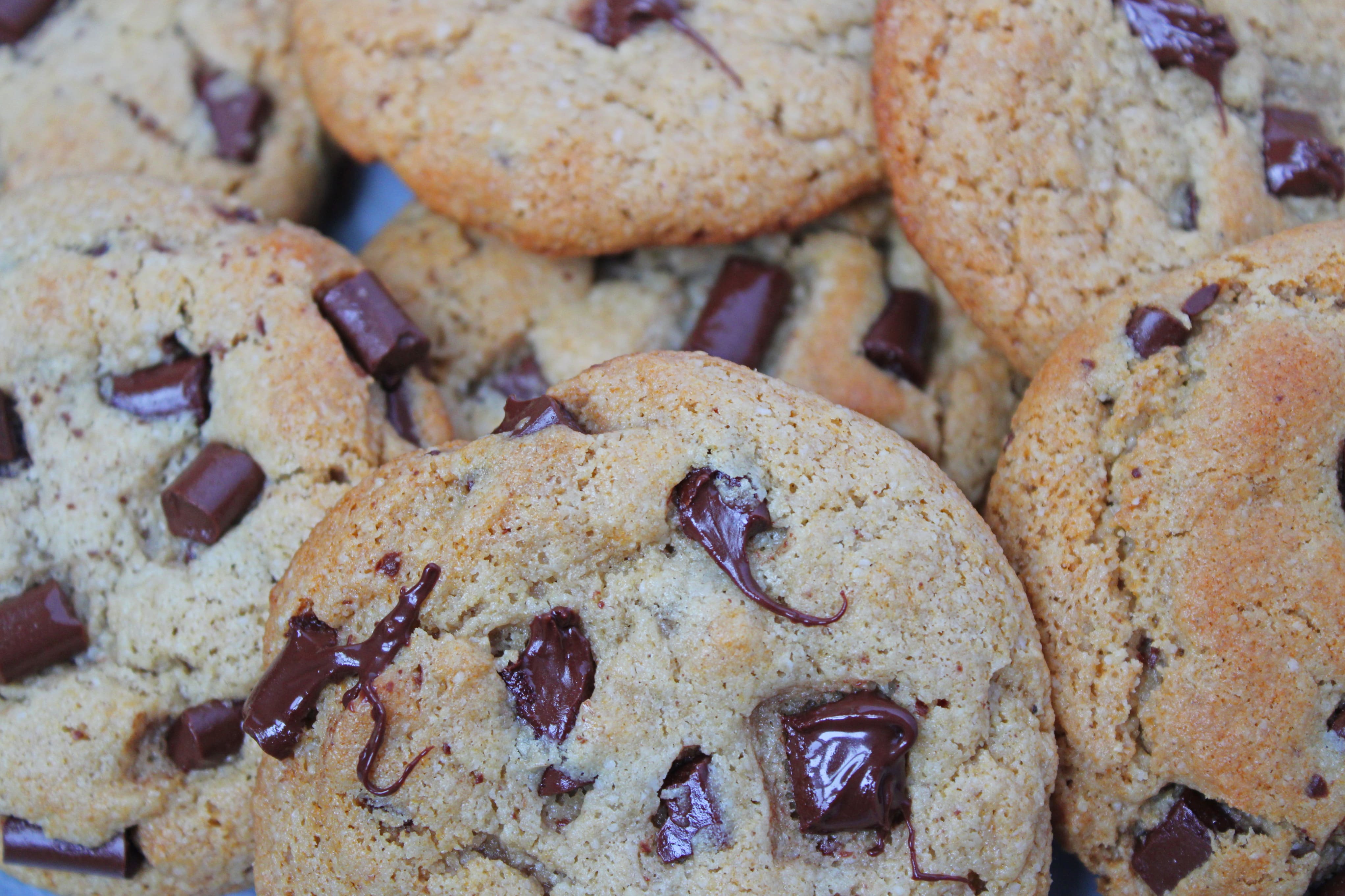 The Best Tahini Chocolate Chip Cookies - Little Miss Kitchen